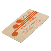 Deco Chic Save the Date Magnet, Oranje Magneet (Linkerzijde)