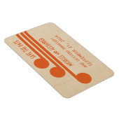 Deco Chic Save the Date Magnet, Oranje Magneet (Rechterzijde)
