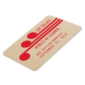 Deco Chic Save the Date Magnet, Red Magneet (Linkerzijde)