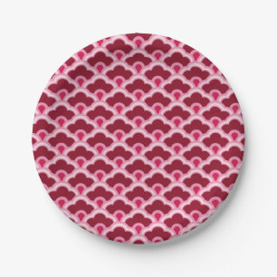 Deco Chinese Scallops, Bourgogne Wine en Roze Papieren Bordje