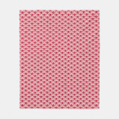 Deco Chinese scallops, Fuchsia and Light Pink Fleece Deken (Voorkant)