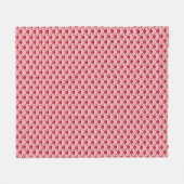 Deco Chinese scallops, Fuchsia and Light Pink Fleece Deken (Voorkant (Horizontaal))
