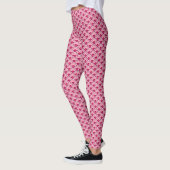 Deco Chinese scallops, Fuchsia and Light Pink Leggings (Links)