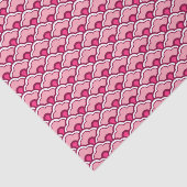 Deco Chinese scallops, Fuchsia and Light Pink Tissuepapier (Detail)