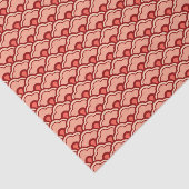 Deco Chinese Scallops, Peach, Rust en Cream Tissuepapier (Detail)