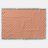 Deco Chinese Scallops, Perzik, Rust en Cream Gooi Deken (Voorkant)
