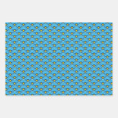 Deco Chinese Scallops, Perzik, Turkoois, Sinaasapp Inpakpapier Vel (Voorkant 2)