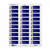 Deco Cityscape wolkenkrabbers Retouradres Labels (Full Sheet)