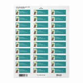 Deco Cityscape wolkenkrabbers Retouradres Labels (Full Sheet)