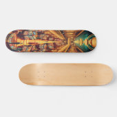 "Deco Cocktail Lounge Deck" Persoonlijk Skateboard (Horizontaal)