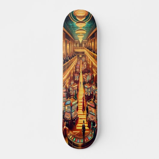 "Deco Cocktail Lounge Deck" Persoonlijk Skateboard (Voorkant)