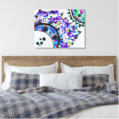 Deco Cogs Canvas Print (Insitu (Slaapkamer))