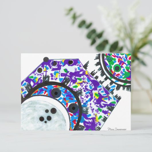 "Deco Cogs" Post Kaarten (Staand voorkant)