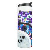 "Deco Cogs" thermische tumbler Thermosbeker (Gedraaid links)