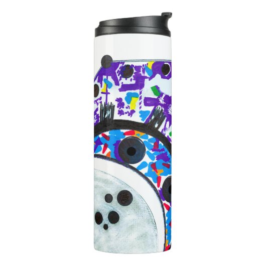 "Deco Cogs" thermische tumbler Thermosbeker (Gedraaid links)