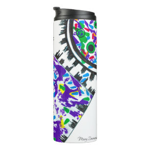 "Deco Cogs" thermische tumbler Thermosbeker