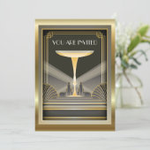 Deco Contemporary Gala Event 2 Uitnodiging (Staand voorkant)