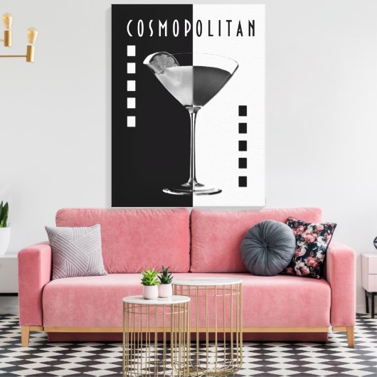 Deco Cosmo Canvas Afdruk (Insitu (Woonkamer))