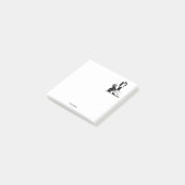 deco-dame met parels wit post-it® notes (Schuin)