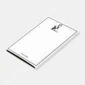 deco-dame met parels wit post-it® notes (Schuin)