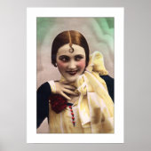 deco dame plezier, flirt, kleurrijk poster (Voorkant)