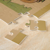 Deco dames en auto legpuzzel (Zijkant)