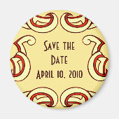 Deco De datum opslaan Magneet (Voorkant)