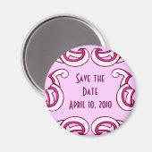 Deco De datum opslaan Magneet (Voorkant / Achterkant)