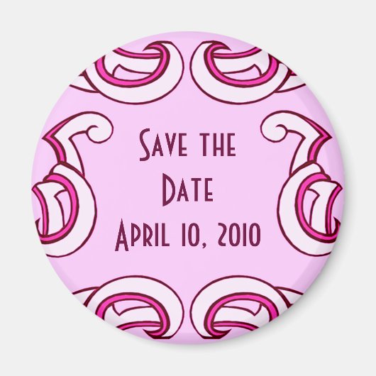 Deco De datum opslaan Magneet (Voorkant)