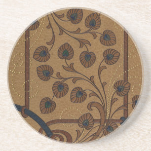 Deco decoratieve bloemen zandsteen onderzetter