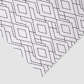 Deco Diamond-patroon voor zwart en wit Tissuepapier (Detail)