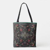 Deco Distress Boho Pattern Muted Pinks op Dark Tote Bag (Achterkant)
