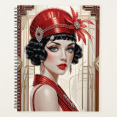 Deco Dromen Flapper Girl Planner (Voorkant)