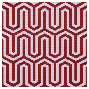 Deco Egyptian motif - burgundy and roze Stof