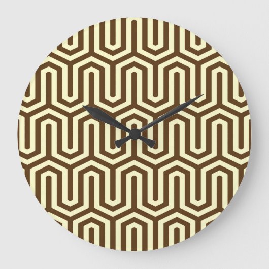 Deco Egyptian motif - chocolade en room Grote Klok (Voorkant)