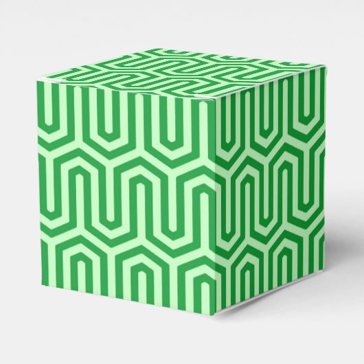 Deco Egyptian motif - jade green Bedankdoosjes (Voorkant Zijde)