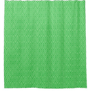 Deco Egyptian motif - jade green Douchegordijn