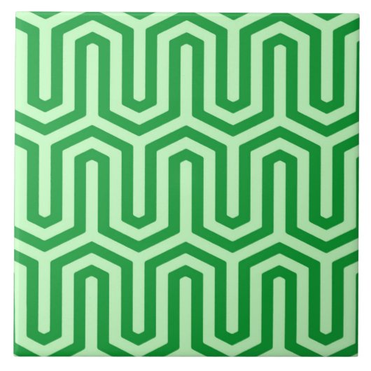 Deco Egyptian motif - jade green Tegeltje (Voorkant)