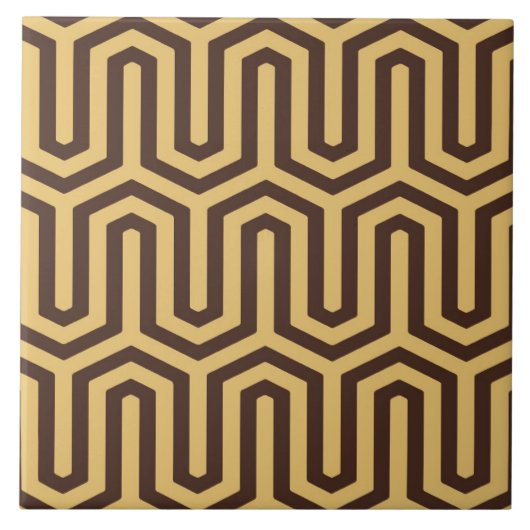 Deco Egyptian motif - karamel en chocolade Tegeltje (Voorkant)