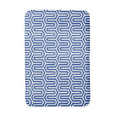 Deco Egyptian motif - kobalt blauw en wit Badmat (Voorkant Verticaal)