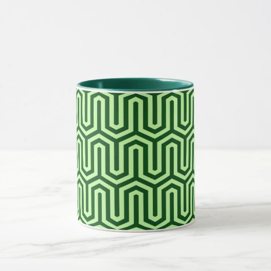 Deco Egyptian motif - pijngroen Mok (Midden)