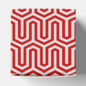 Deco Egyptian motif - rood en grijs Bedankdoosjes (Bovenkant)