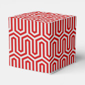 Deco Egyptian motif - rood en grijs Bedankdoosjes (Achterkant)