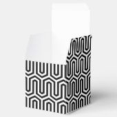 Deco Egyptian motif - zwart-wit Bedankdoosjes (Geopend)