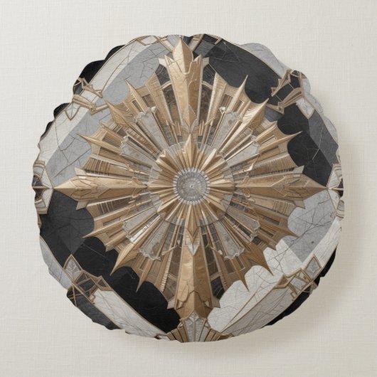 Deco Elegantie Rond Kussen (Voorkant)