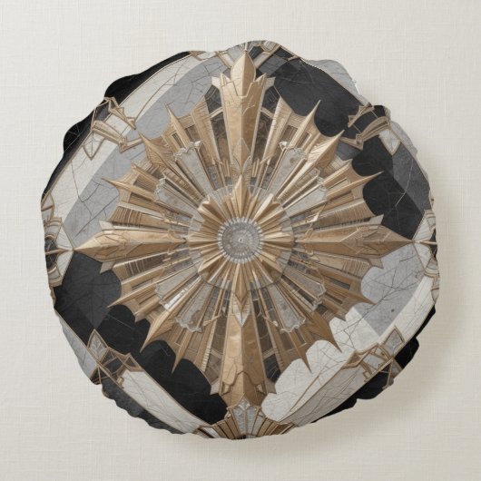 Deco Elegantie Rond Kussen (Achterkant)