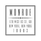 Deco Empire Return Address Stamp Zelfinktende Stempel (Design)