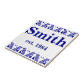 Deco Familienaam Tegeltje (Zijkant)