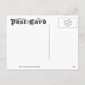 Deco fancy vrouw Kerst briefkaart (Achterkant)