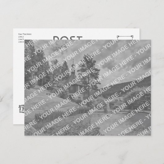 Deco - Fifties achterkaart Briefkaart (Voorkant / Achterkant)